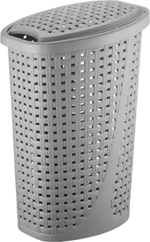 Корзина для білизни Bursev овал 45 л 2129 87 Сіра (ТВ000025987)