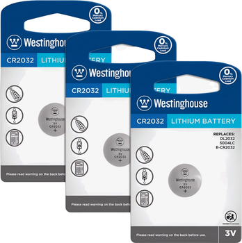 Батарейки литиевые Westinghouse Lithium CR2032 blister-1, 3 шт/уп (746020705197)
