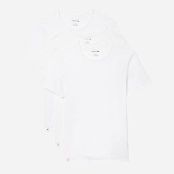 Набор футболок нательных мужских больших размеров хлопковых Lacoste 494210447 2XL 3 шт Белый (1159825535)