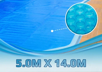 Солярна плівка для басейну CID Plastiques 500 мікрон, розмір – 5,00 м. х 14,00 м.