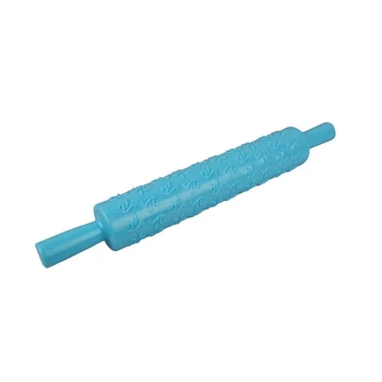 Скалка фигурная "Monogram" 36.5 см голубой ST01589