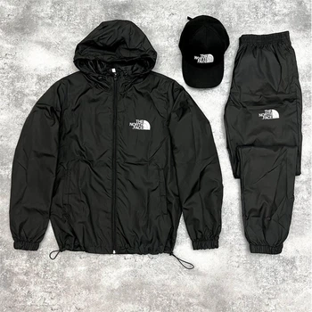 Мужской спортивный костюм The North Face с кепкой L черный (WLD-3)