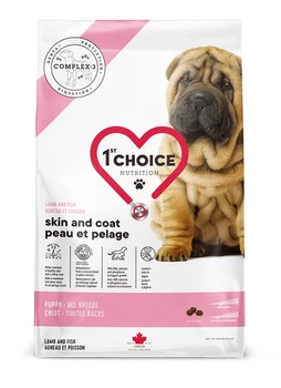 Сухой корм 1st Choice Puppy Skin and Coat для щенков всех пород с ягненком и рыбой 2 кг