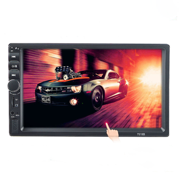 Автомагнітола 2DIN сенсорна, Bluetooth AMP 7018B, з пультом в комплекті 1704