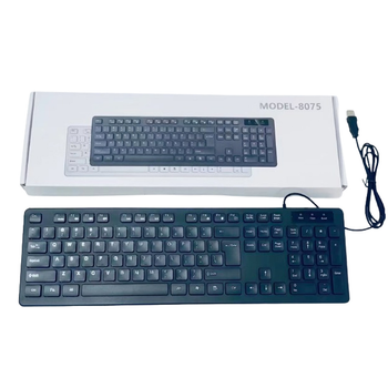 Комп'ютерна клавіатура 8075 wireld Black 8075