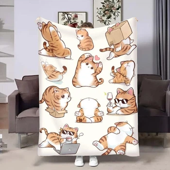 Плед 3D плюшевый Котики муркотики 160х200 см (FD-17961)