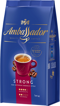 Кофе в зернах Ambassador Strong 1 кг (8720254065120)
