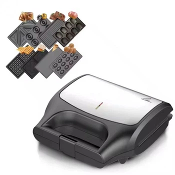 Сэндвичница Domotec R-551 800Вт 8 в 1 нержавеющая сталь