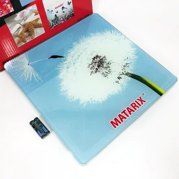 Весы напольные MATARIX MX-452 180 кг для измерения массы тела, одуванчик