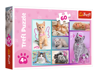 Пазли Милі котики (60 ел.) 17373 (Trefl)