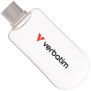 Флеш память USB Verbatim Plectra 128GB USB Type-C White (30229)