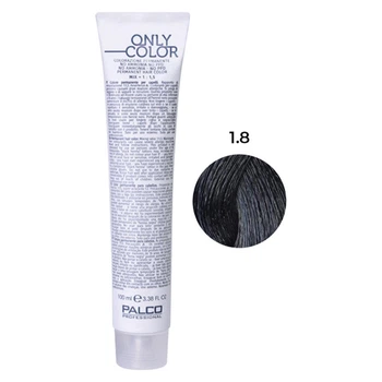 Профессиональная безаммиачная крем-краска для волос Palco Only Color 1.8 чёрно-синий 100мл