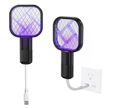 Портативна електрична мухобійка пастка від комарів мух та комах від USB Electric Mosquito Swatter 3945