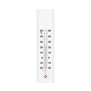 Комнатный термометр со шкалой (от -20 °C до +50 °C) высота 20 см белый (СП 300186)