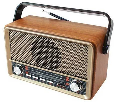 Радіоприймач акумуляторний портативний Bluetooth з пультом радіо акустика USB Retro Radio Kemai MD-511BT
