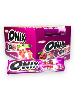 Tayas Onix фруктовые леденцы, конфеты c наполнителем Вишня 24 шт