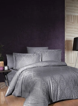 Постельное белье First Choice First Choice Jacquard Satin DARK 200х220 см Sofya Quicksilver