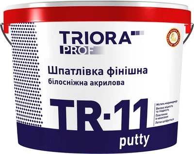 Шпаклевка TRIORA белоснежная финишная «TR-11 putty» 1.5 кг Белая (4823048018181)