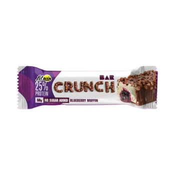 Crunch Bar - 12x50g Blueberry Muffin протеїнові батончики Crunch Bar зі смаком чорничного мафіну для ситості, білка та енергії