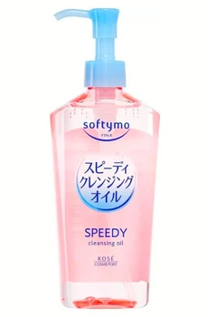 Гидрофильное масло для снятия макияжа с экстрактом 7 масел Kose Softymo Speedy Cleansing oil, 240 мл