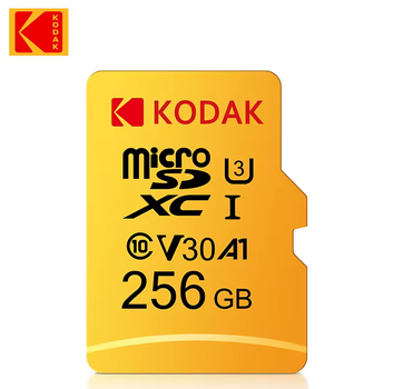 Карта памяти MicroSDXC Kodak U3 A1 Class 10 256Gb