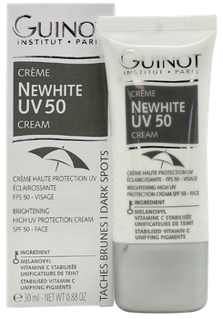 Krem do twarzy Guinot Newhite Brightening UV Ochrona przeciwsłoneczna na dzień SPF 50 30 ml (3500465063000)