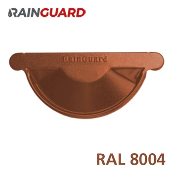 Заглушка ринви Дах-Сервіс RainGuard 125мм RAL 8004
