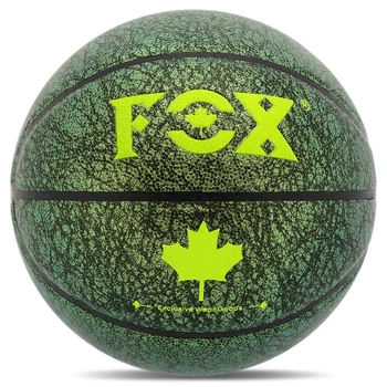 Мяч баскетбольный FoxBall 8712 размер 7 Green-Neon Green