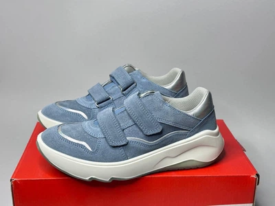 Детские кожаные кроссовки Superfit Merida Gore-tex 35 р девочке голубые
