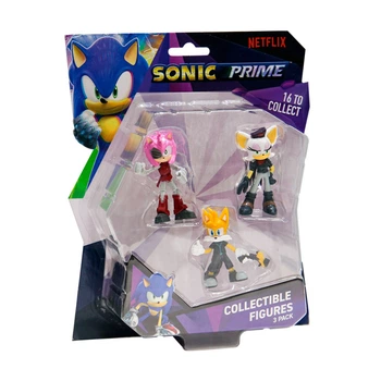 Набір ігрових фігурок SONIC PRIME - РЕБЕЛ РУЖ, ТЕЙЛЗ, РАСТІ РОУЗ (3 фiгурки, 6,5 cm)