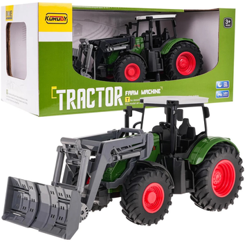 Traktor Ramiz ze spychem Zielony (5903864980929)