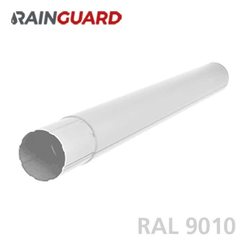 Металлический водосточная труба Дах-Сервіс RainGuard 87мм / 1м RAL 9010
