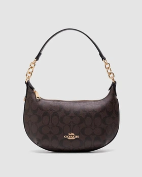 Сумка жіноча COACH Payton Hobo In Signature Canvas коричнева