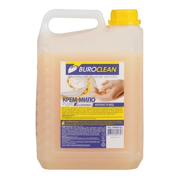 Крем-мило рідке Buroclean Молоко та мед 5л (10600103)