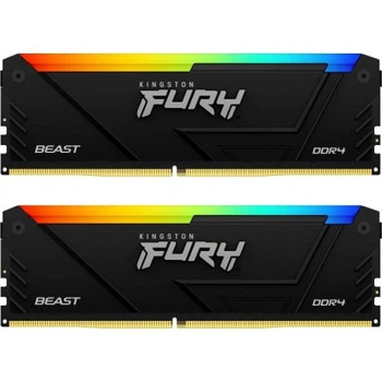 Модуль пам'яті для комп'ютера DDR4 32GB (2x16GB) 3600 MHz FURY Beast RGB Kingston Fury (ex.HyperX)
