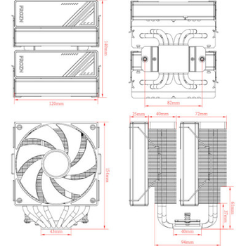 Кулер для процессора ID-Cooling Frozn A620 Black (FROZN A620 Black)