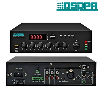 DSPPA MP120UB Міні-цифровий підсилювач мікшера 120Вт Class D з USB і Bluetooth