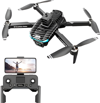 Квадрокоптер Andowl GST08X1 FPV 4K HD камера + GPS пульт керування Чорний (GST08)