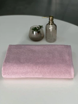 Махровий рушник Pastel пудровий 50х90 см 100% бавовна 500 г/м2