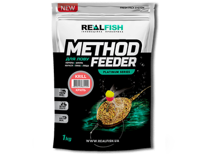 Прикормка Real Fish Method Feeder Krill 1кг