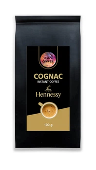 Сублимированный кофе Space Coffee с ароматом коньяка 100 грамм