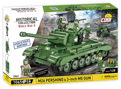 Конструктор детский танк M26 Pershing - 3-inch M5 Gun COBI 2563