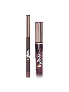 Набор для губ (блеск+ карандаш для губ) Sheglam Willy Wonka Cocoa Kiss Lip Duo 2.7мл+0.25г Hot Fudge