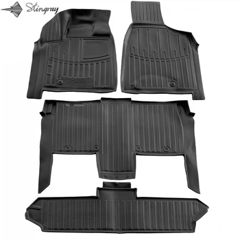 3D коврики з бортами в салон для CHRYSLER Grand Voyager V RT 2008-2016 7 місць 4шт TPE поліуретан STINGRAY