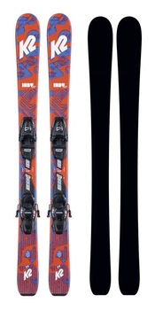 Лижі гірські комплект для підлітків K2 INDY 7.0+FDT JR 136см Red/blue/white (10E0808.210.1+10D1018.110.2)
