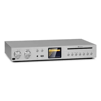 Стереоусилитель ресивера Auna HiFi CD Silver Star Internet/DAB+/FM WiFi 10036446