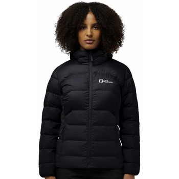 Куртка прошита пухова ATHER DOWN HOODY W RDS Jack Wolfskin A60330_6000 42-44 Чорний (4064886342742)