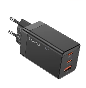 Сетевое зарядное устройство Toocki 67W GAN (2xType-C + USB-A)