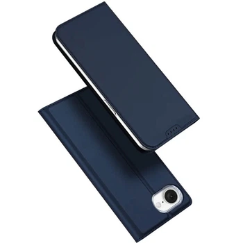 Чехол-книжка Dux Premium Ducis с карманом для визиток для Apple iPhone 16e (6.1") Blue