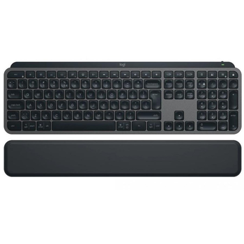 Бездротова клавіатура Logitech MX Keys S Advanced Wireless Illuminated with PALMREST Graphite (920-011589)